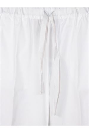 White Cotton poplin trousers SEMI COUTURE | Y6SK43A090